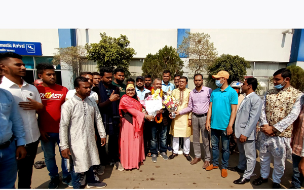 দিরাই উপজেলার ভাটি পাড়া ইউনিয়ন এর সম্ভাব্য চেয়ারম্যান পদপ্রার্থী মিফতাহ চৌধুরীকে সংবর্ধনা