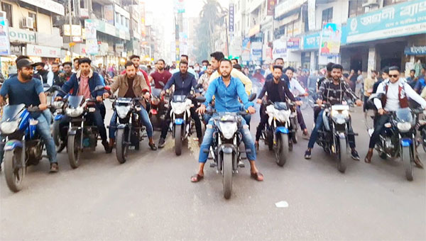 সিলেটে মির্জা ফখরুলের বক্তব্যের সময় ছাত্রলীগের শোডাউন