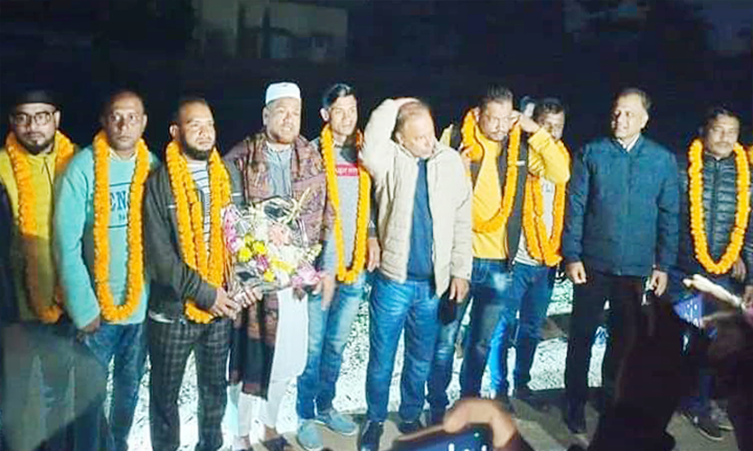 ছাতক-দোয়ারার কারামুক্ত নেতৃবৃন্দকে মিজান চৌধুরীর পক্ষ থেকে সংবর্ধনা