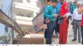 সিসিকের অভিযানে চার তলা ভবনের বিধিবহির্ভূত অংশ অপসারণ
